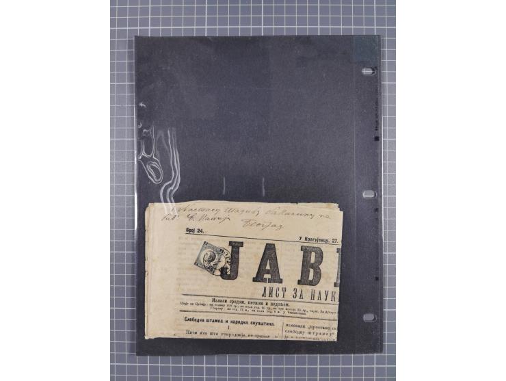 1843/1943, lot with over 40 covers and cards incl. &nbsp;Bulgarian and German occupation of Serbia, with u.o. blue seal “Mona