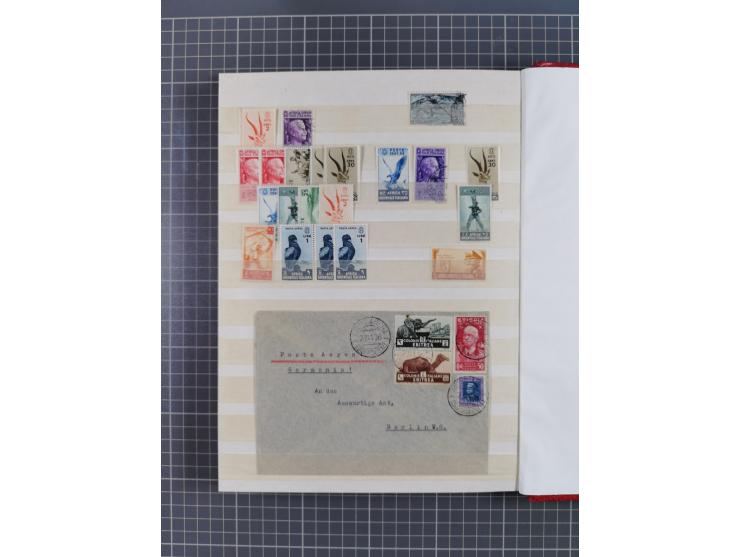 1900/82, interesting holding in stockbook, modern part unused, noted Italian Post Offices in Libia, Eritrea, Somalia, Benadir
