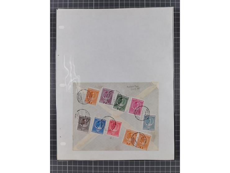 1891/1913, collection with 30 covers and cards, with many registered covers, postal stationeries with additional franking and