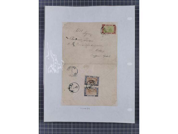 1891/1913, collection with 30 covers and cards, with many registered covers, postal stationeries with additional franking and