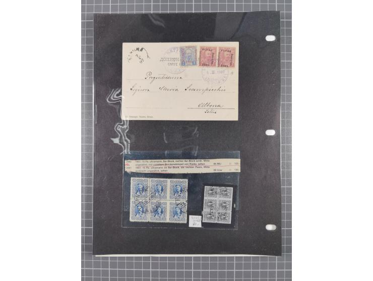 1891/1913, collection with 30 covers and cards, with many registered covers, postal stationeries with additional franking and