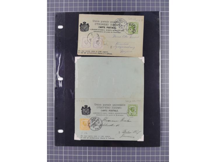 1891/1913, collection with 30 covers and cards, with many registered covers, postal stationeries with additional franking and