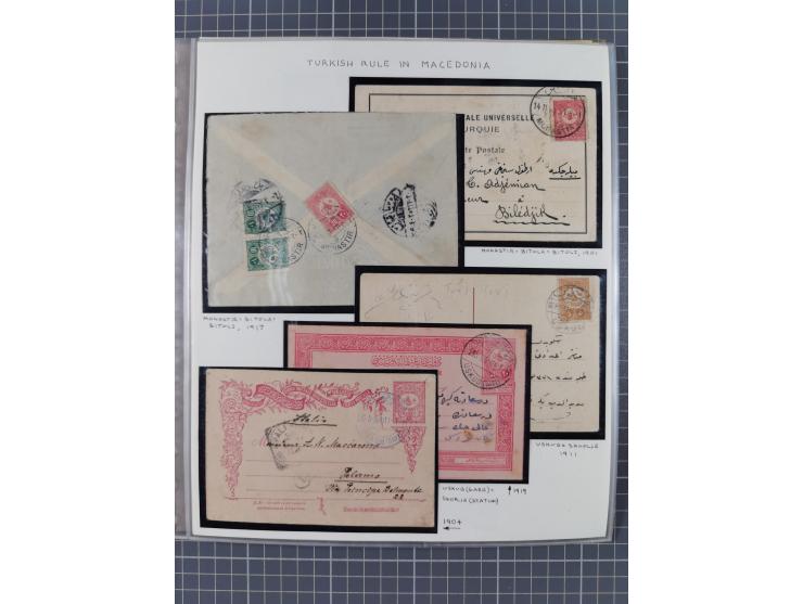 1822/1919, interesting collection Turkish, Austrian and Hungarian post offices in the Balkans from the pre-philatelic era wit