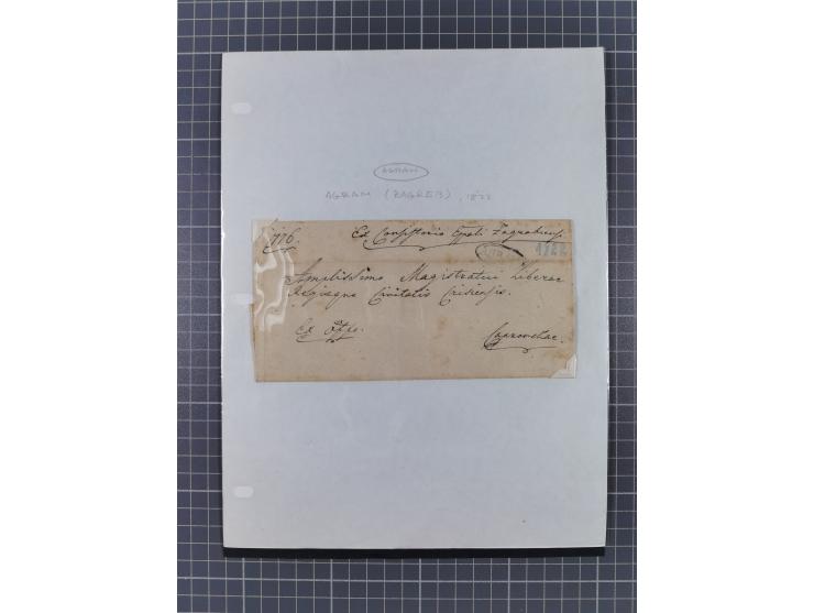 1822/1919, interesting collection Turkish, Austrian and Hungarian post offices in the Balkans from the pre-philatelic era wit