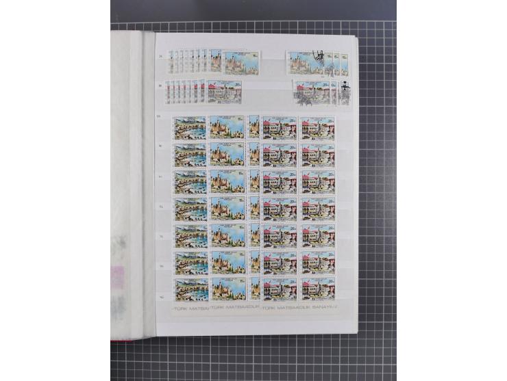 1974/99, Large stock in album, mainly mint never hinged, including blocks of four and part sheets, miniature sheets and in so