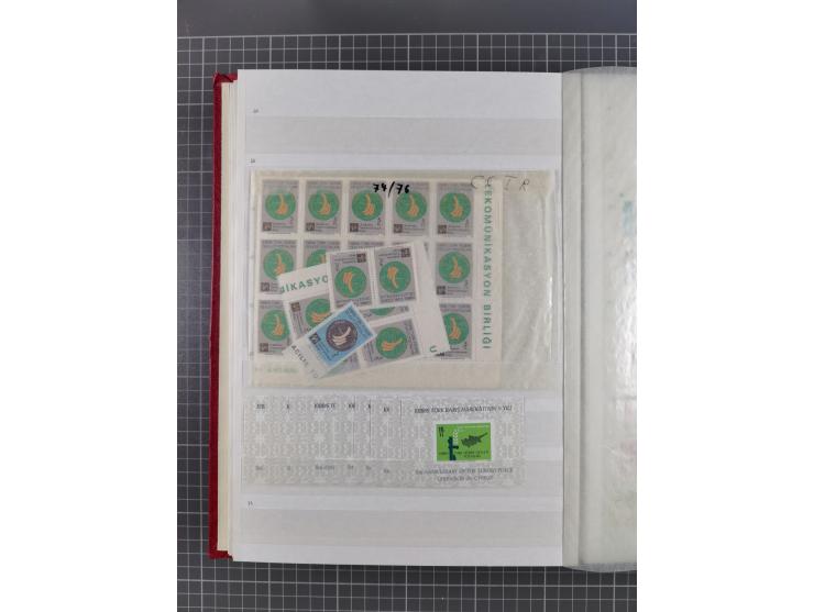1974/99, Large stock in album, mainly mint never hinged, including blocks of four and part sheets, miniature sheets and in so