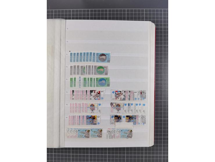 1974/99, Large stock in album, mainly mint never hinged, including blocks of four and part sheets, miniature sheets and in so