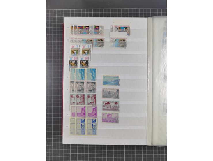 1974/99, Large stock in album, mainly mint never hinged, including blocks of four and part sheets, miniature sheets and in so