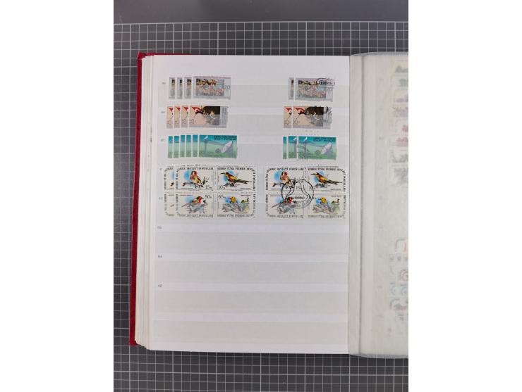 1974/99, Large stock in album, mainly mint never hinged, including blocks of four and part sheets, miniature sheets and in so