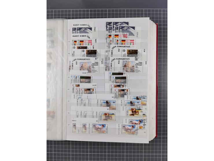 1974/99, Large stock in album, mainly mint never hinged, including blocks of four and part sheets, miniature sheets and in so