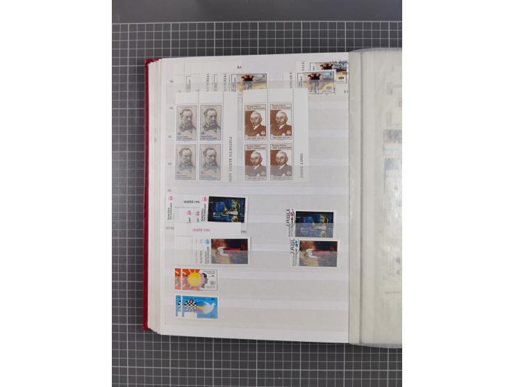 1974/99, Large stock in album, mainly mint never hinged, including blocks of four and part sheets, miniature sheets and in so