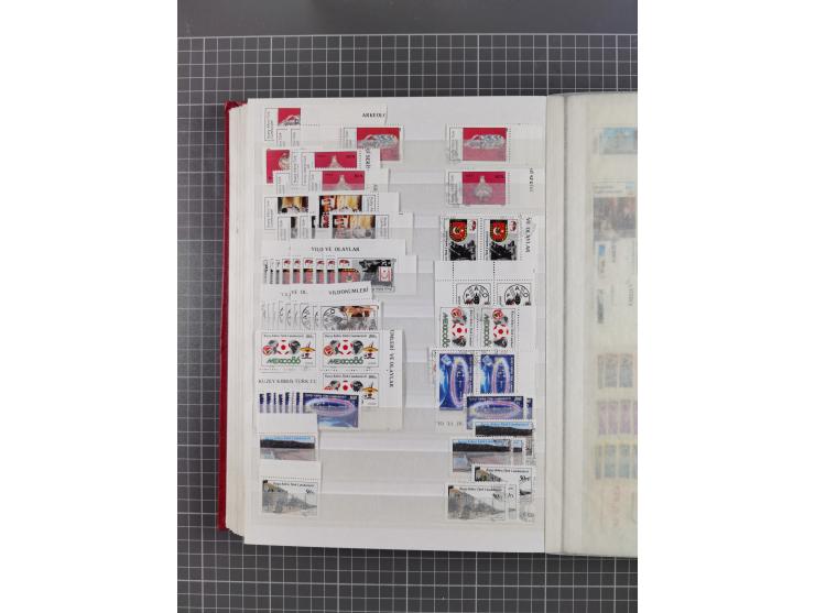 1974/99, Large stock in album, mainly mint never hinged, including blocks of four and part sheets, miniature sheets and in so