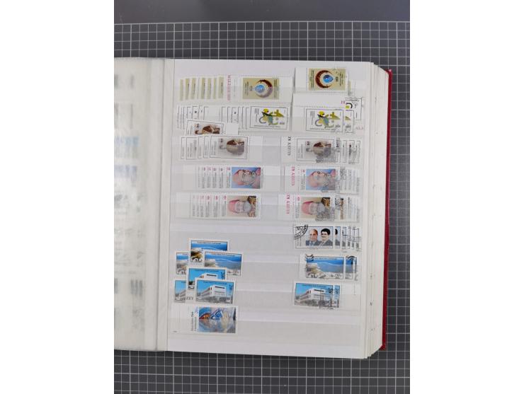 1974/99, Large stock in album, mainly mint never hinged, including blocks of four and part sheets, miniature sheets and in so