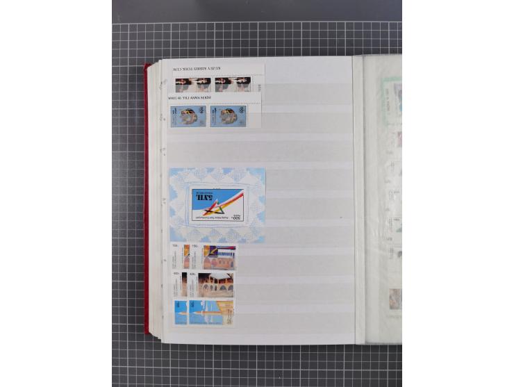 1974/99, Large stock in album, mainly mint never hinged, including blocks of four and part sheets, miniature sheets and in so