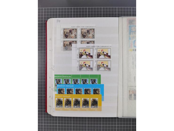 1974/99, Large stock in album, mainly mint never hinged, including blocks of four and part sheets, miniature sheets and in so