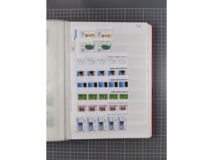 1974/99, Large stock in album, mainly mint never hinged, including blocks of four and part sheets, miniature sheets and in so