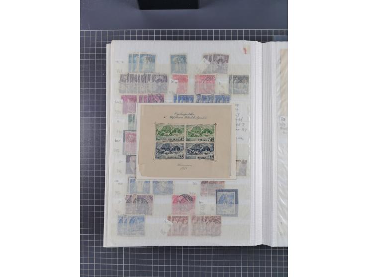 1860/1990 (ca.), large mint never hinged/unused and used assembly, including Officials, Postage Dues, Locals, Port Gdansk and