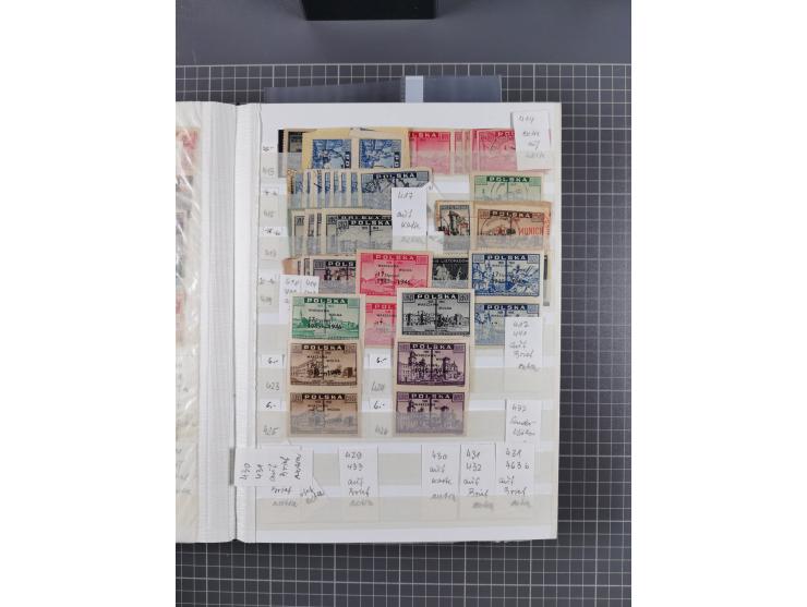 1860/1990 (ca.), large mint never hinged/unused and used assembly, including Officials, Postage Dues, Locals, Port Gdansk and