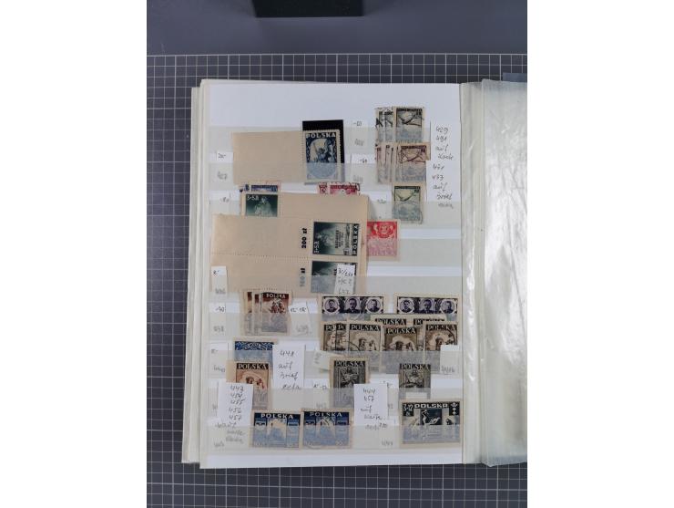 1860/1990 (ca.), large mint never hinged/unused and used assembly, including Officials, Postage Dues, Locals, Port Gdansk and