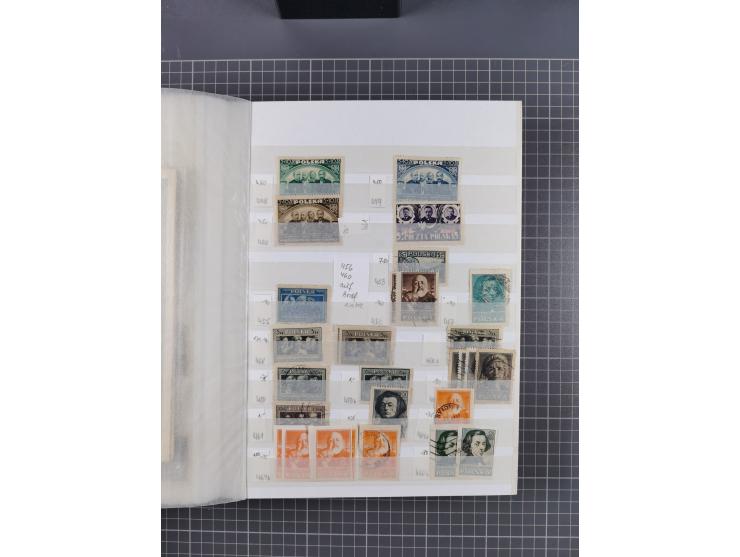 1860/1990 (ca.), large mint never hinged/unused and used assembly, including Officials, Postage Dues, Locals, Port Gdansk and