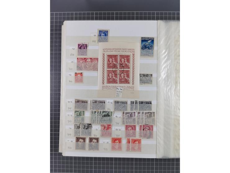 1860/1990 (ca.), large mint never hinged/unused and used assembly, including Officials, Postage Dues, Locals, Port Gdansk and