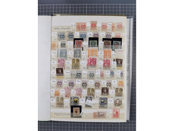 1860/1990 (ca.), large mint never hinged/unused and used assembly, including Officials, Postage Dues, Locals, Port Gdansk and