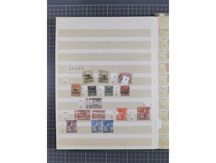 1860/1990 (ca.), large mint never hinged/unused and used assembly, including Officials, Postage Dues, Locals, Port Gdansk and