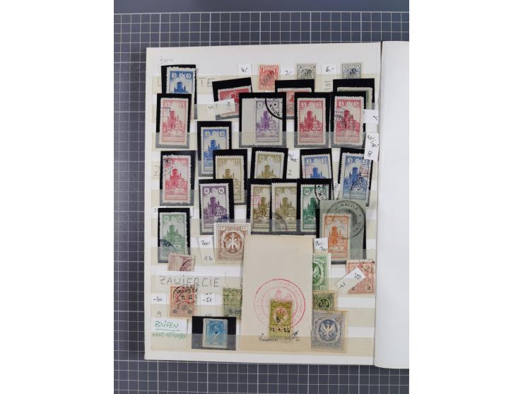 1860/1990 (ca.), large mint never hinged/unused and used assembly, including Officials, Postage Dues, Locals, Port Gdansk and