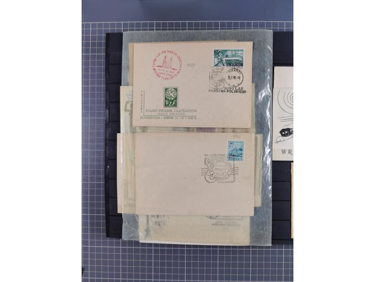 1860/1990 (ca.), large mint never hinged/unused and used assembly, including Officials, Postage Dues, Locals, Port Gdansk and