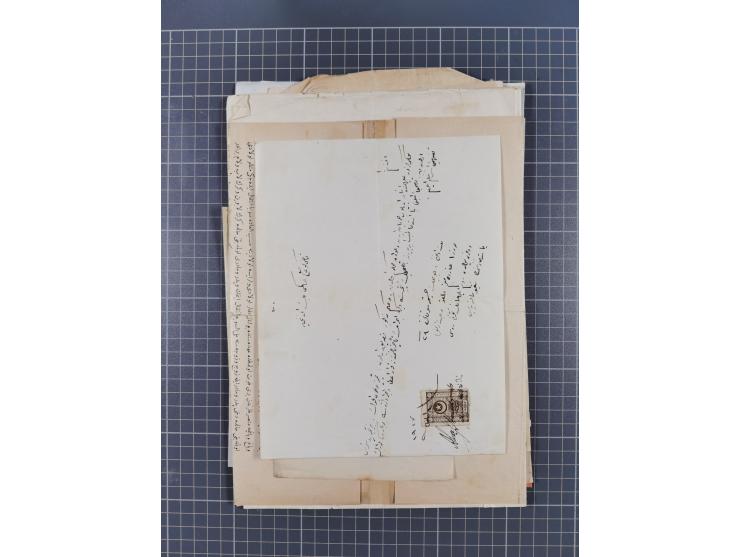 1900/30, hundreds of revenues on documents mainly cancelled with all arabic ottoman cancellations.