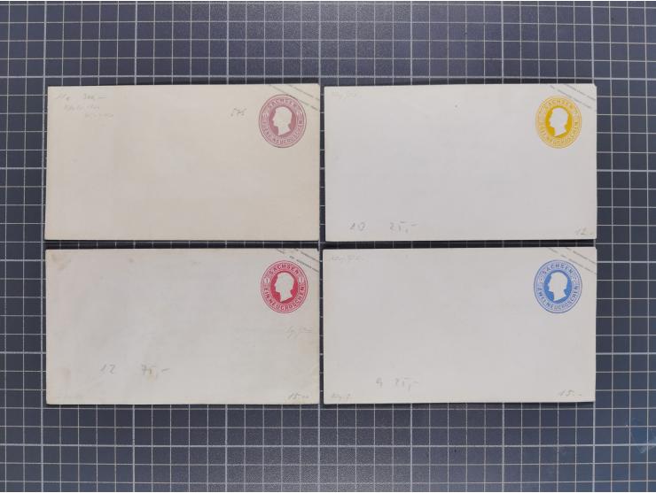 1859/67, 35 ungebrauchte und 45 gebrauchte Ganzsachen, fast nur verschiedene, dabei diverse Zufrankaturen und gebrauchte Groß