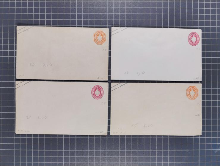 1859/67, 35 ungebrauchte und 45 gebrauchte Ganzsachen, fast nur verschiedene, dabei diverse Zufrankaturen und gebrauchte Groß