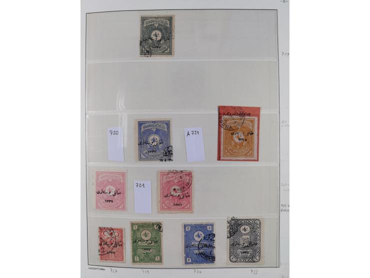 1920/69, mostly unused/mint and cancelled collection ‘Republic of Turkey’ in album with some better and complete issues Angor