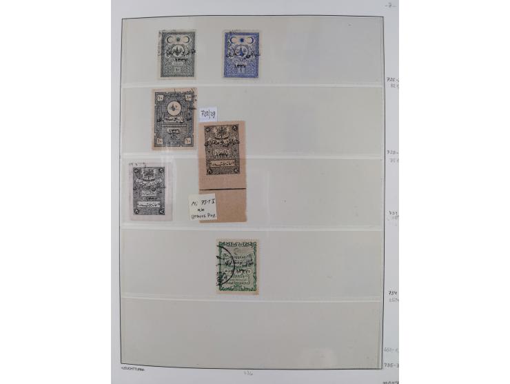1920/69, mostly unused/mint and cancelled collection ‘Republic of Turkey’ in album with some better and complete issues Angor