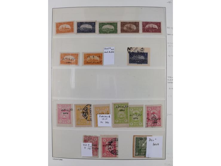 1920/69, mostly unused/mint and cancelled collection ‘Republic of Turkey’ in album with some better and complete issues Angor