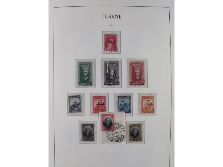 1920/69, mostly unused/mint and cancelled collection ‘Republic of Turkey’ in album with some better and complete issues Angor
