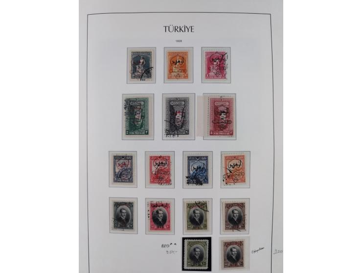 1920/69, mostly unused/mint and cancelled collection ‘Republic of Turkey’ in album with some better and complete issues Angor