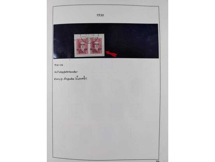 1920/69, mostly unused/mint and cancelled collection ‘Republic of Turkey’ in album with some better and complete issues Angor