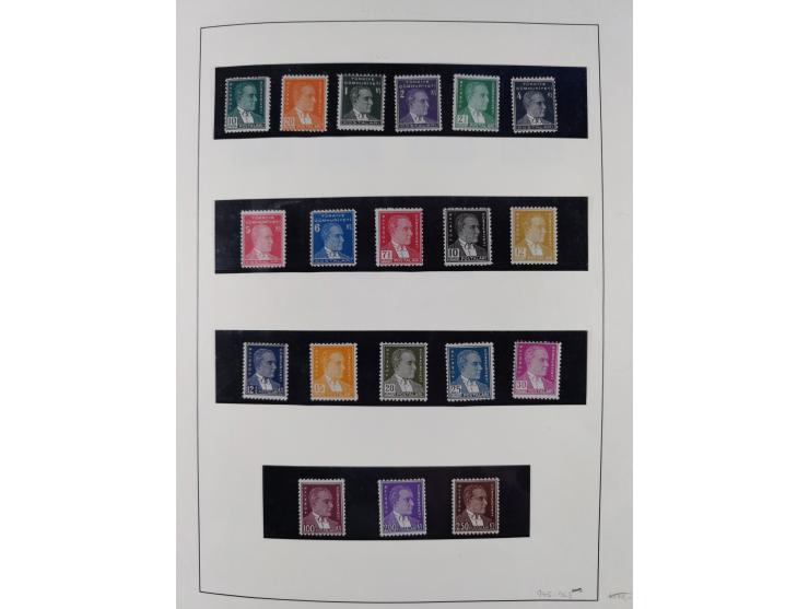 1920/69, mostly unused/mint and cancelled collection ‘Republic of Turkey’ in album with some better and complete issues Angor
