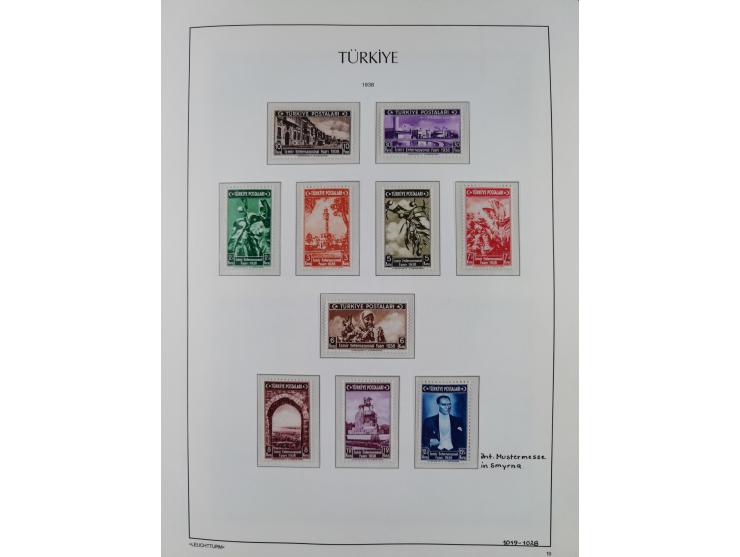 1920/69, mostly unused/mint and cancelled collection ‘Republic of Turkey’ in album with some better and complete issues Angor