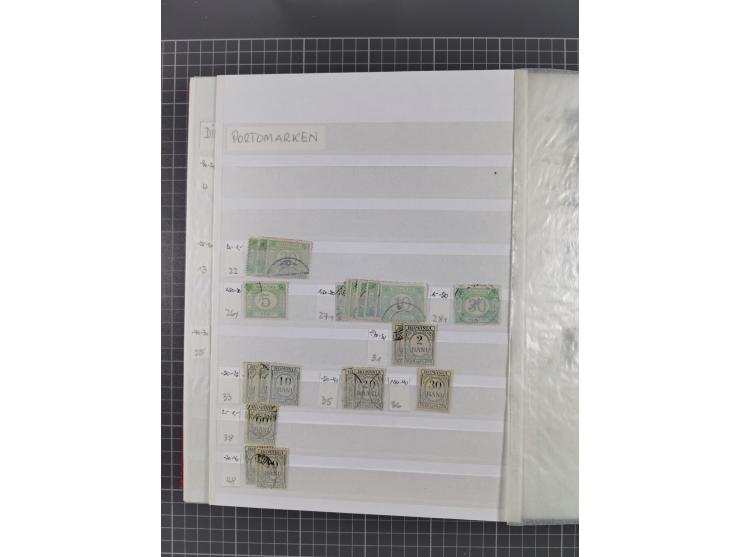 1858/1978 (ca.), mint never hinged/unused and used collection, including Postage Dues, Officials and Parcel stamps, many dupl