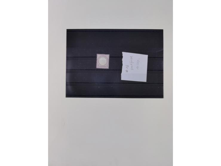 1872/74, interessante gestempelte Sammlung mit vielen Briefstücken, bessere Stempel inkl. Bahnpost und ca. fast 50 frankierte