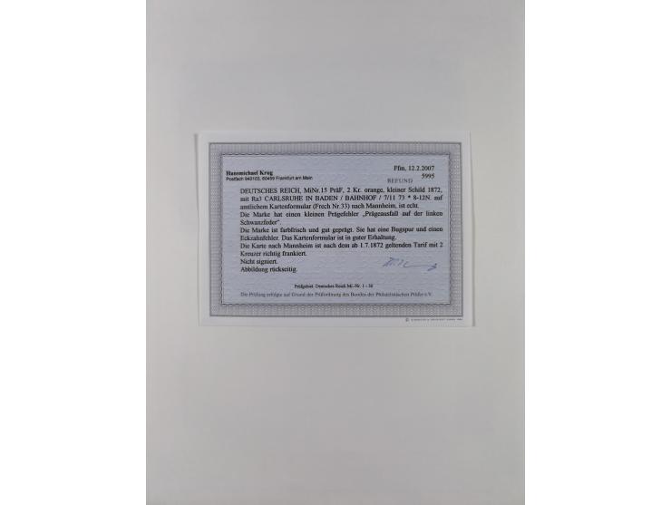 1872/74, interessante gestempelte Sammlung mit vielen Briefstücken, bessere Stempel inkl. Bahnpost und ca. fast 50 frankierte