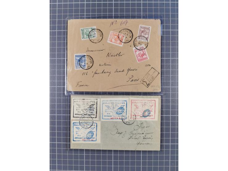 1914/15, North Epirus, small collection with stamps and three covers, starting with Argyrokastron issue mint including high v