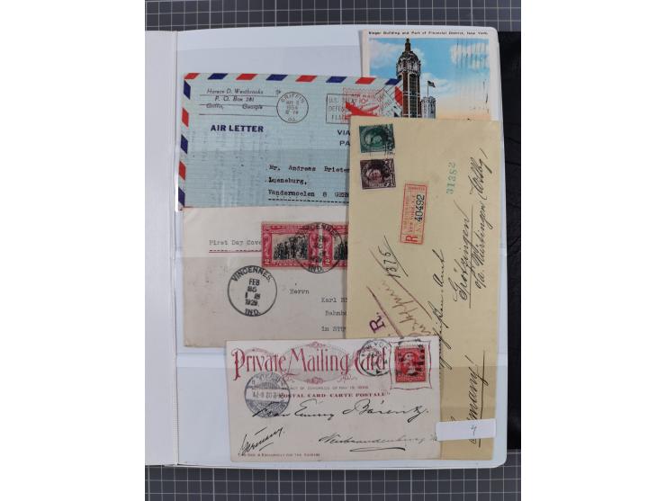 1865/1960, ca. 160 covers incl. many airmail covers, cards with better picture postcards and postal stationeries, with u.o. p