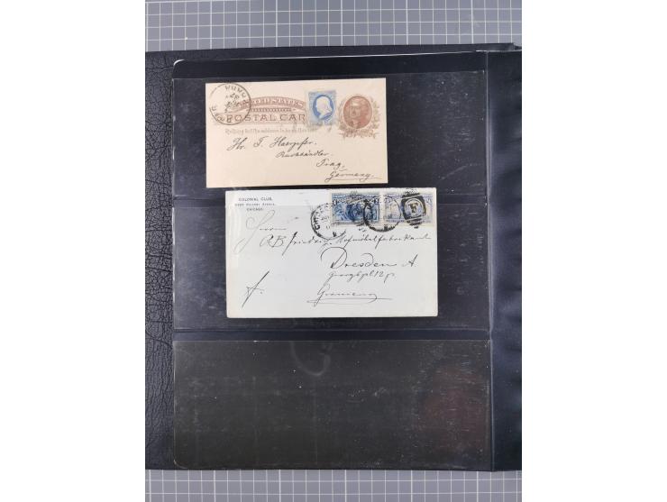 1865/1960, ca. 160 covers incl. many airmail covers, cards with better picture postcards and postal stationeries, with u.o. p