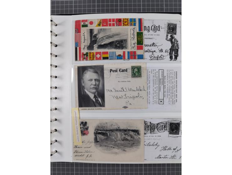 1865/1960, ca. 160 covers incl. many airmail covers, cards with better picture postcards and postal stationeries, with u.o. p