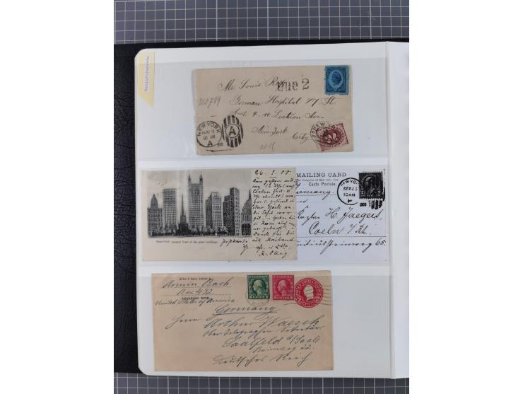 1865/1960, ca. 160 covers incl. many airmail covers, cards with better picture postcards and postal stationeries, with u.o. p