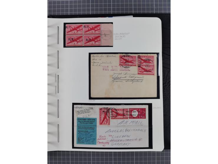 1865/1960, ca. 160 covers incl. many airmail covers, cards with better picture postcards and postal stationeries, with u.o. p