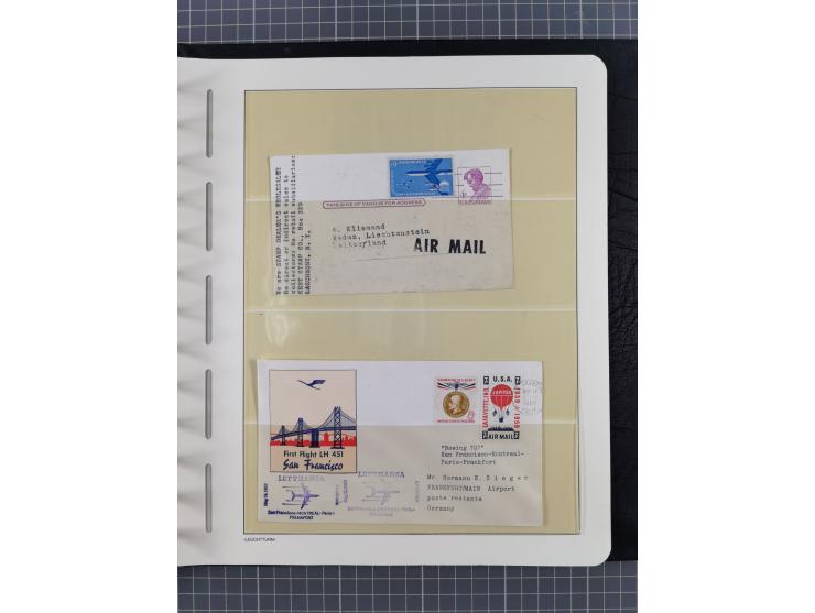 1865/1960, ca. 160 covers incl. many airmail covers, cards with better picture postcards and postal stationeries, with u.o. p